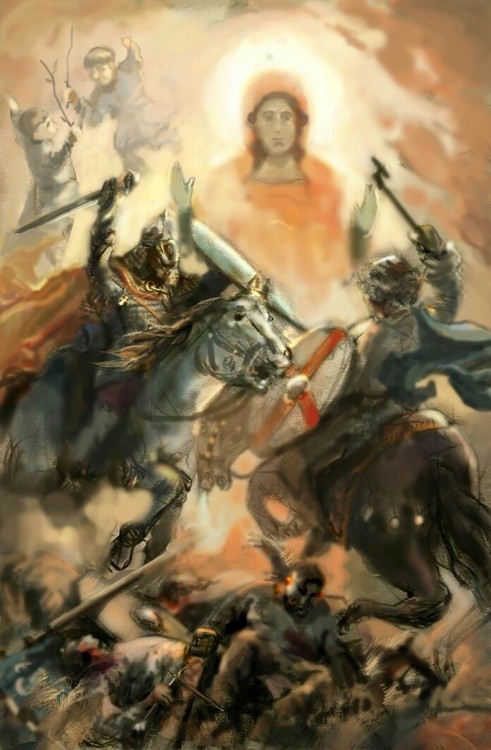 Battle. Sketch