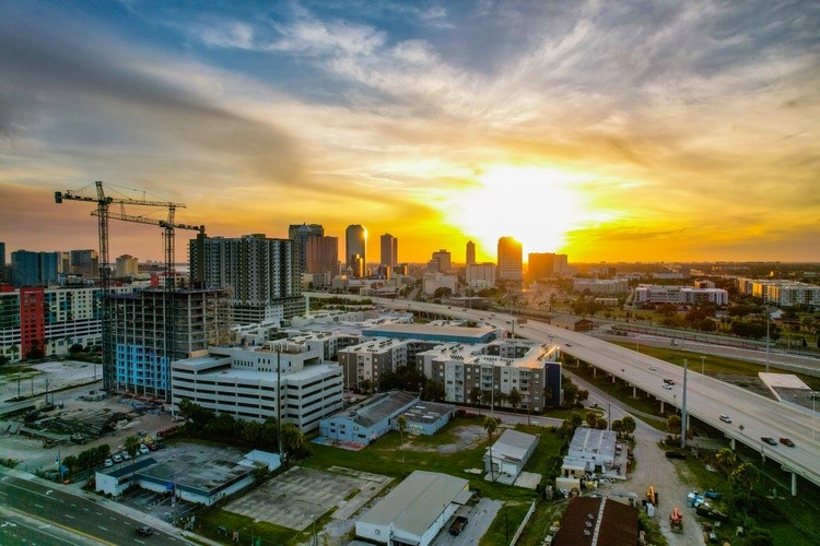 Sunset over Tampa