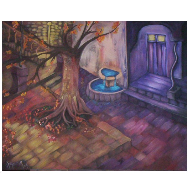 Autumn Court Surreal Scene