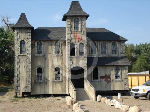 Haunteed house after