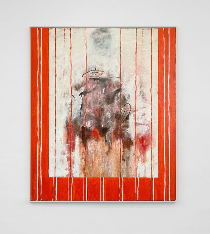 UntitledMixed media on linen canvas100x120cm2024Even the harshest living conditions can become beara