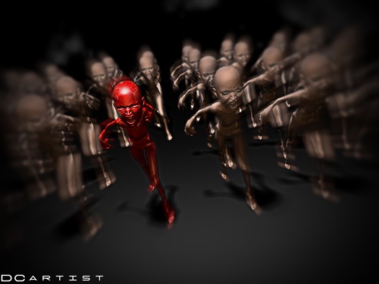 Running and screaming