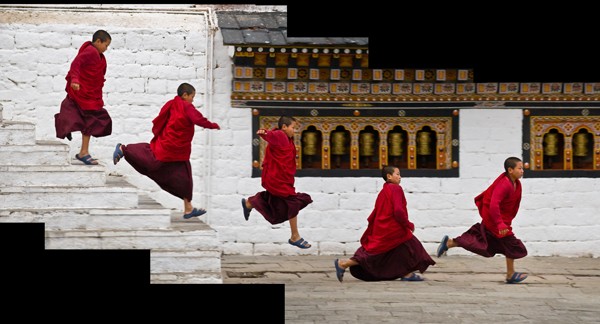 Young Monk Running Series
