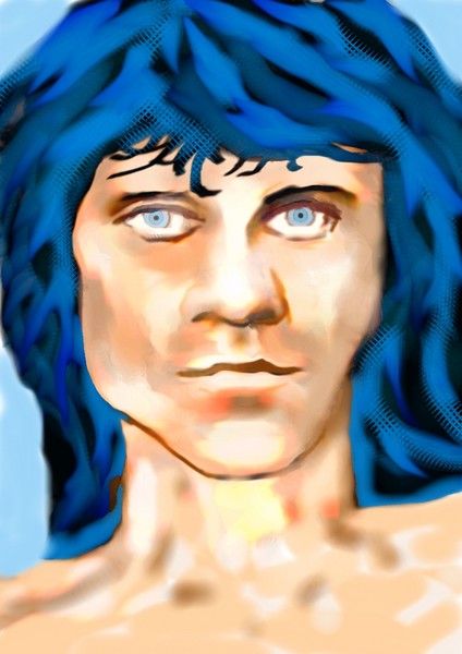 Jim with Blue Hair
