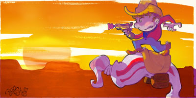 Toothpaste Cowboy