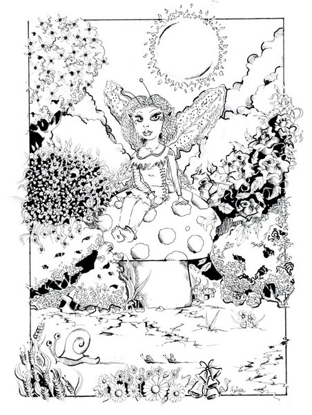 Fairy on Mushroom 2
