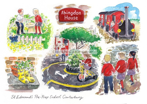 St Edmund’s school painting