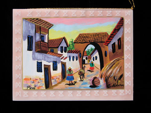 Peruvian pergamano card