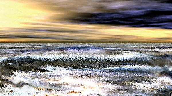 Surfer's Sunset  (v.12 panoramic)