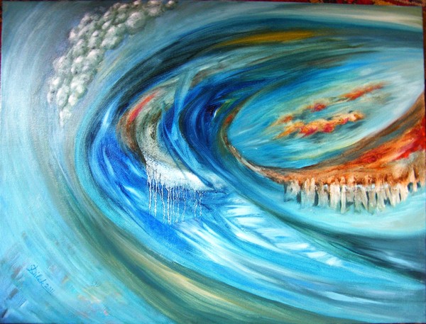clouds and waves dance