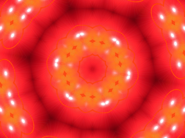 Red, Hot, and Bursting abstract