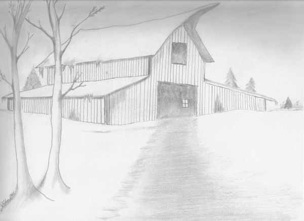 Winter Barn