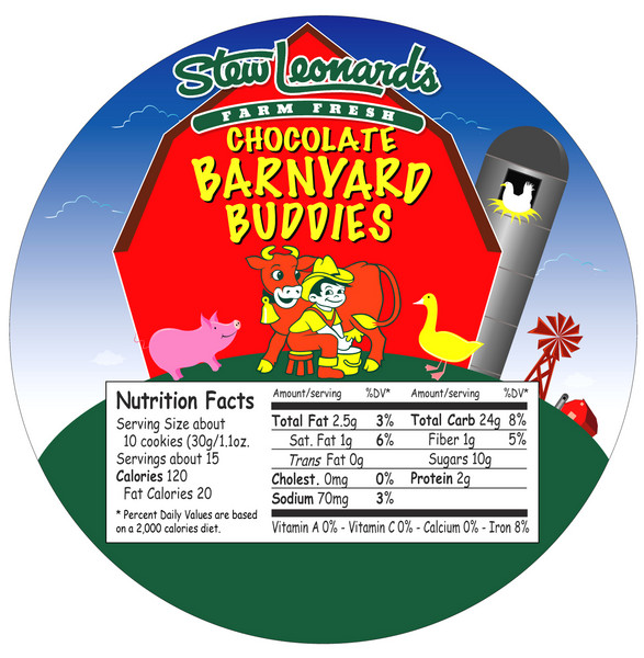 BarnYard Buddies Cookie label