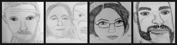 Sketch of Dave, Matta, Michelle and Mark