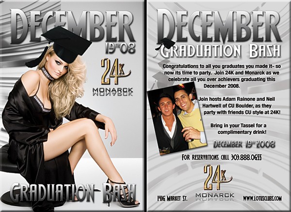 December Graduation Bash at 24K and Monarck