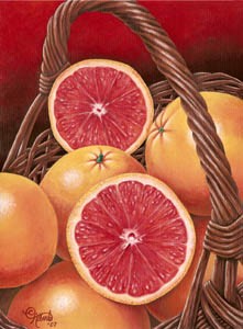 Grapefruits in a Basket