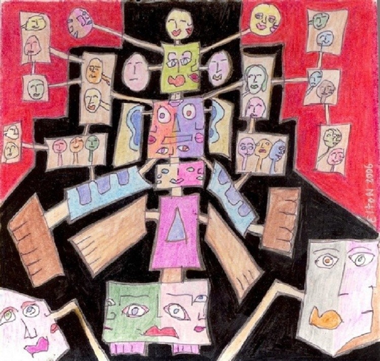 Land of Nod --Welcome to the Hive..(c)..2006...elton houck...THE WHITE BOOK--(ELTONS ART TIME VAULT)