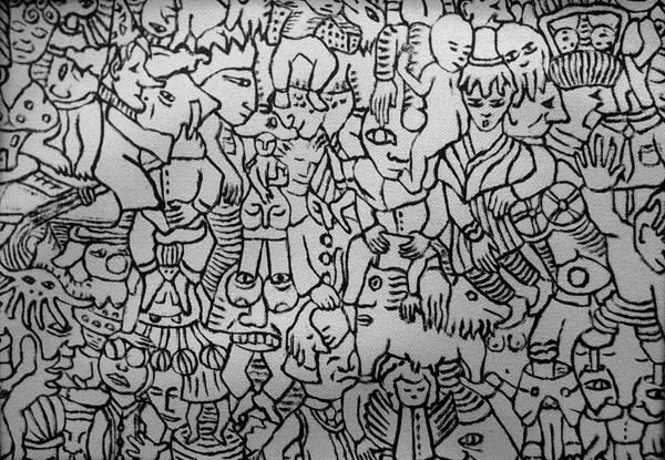 Fragment #14- ( A4 size format) - out of an oil p