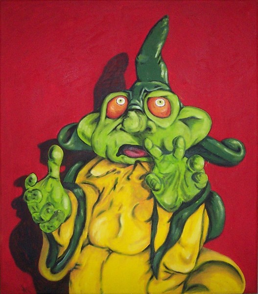 Green Alien Wizard
