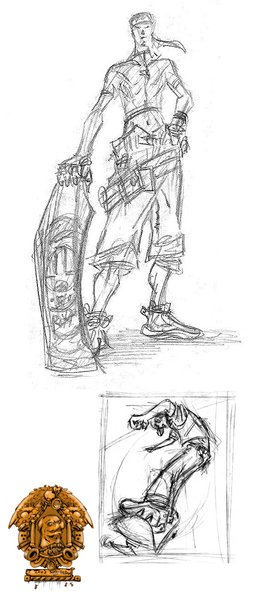 mild skater sketchings