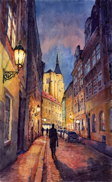 Prague Husova street 