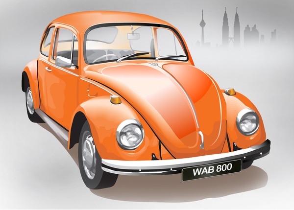 Postcard vw