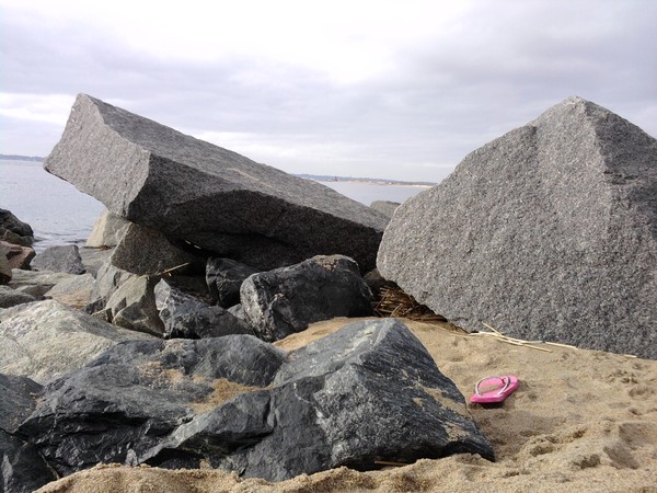 flipflop on beach