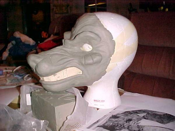 Sculpture in progress