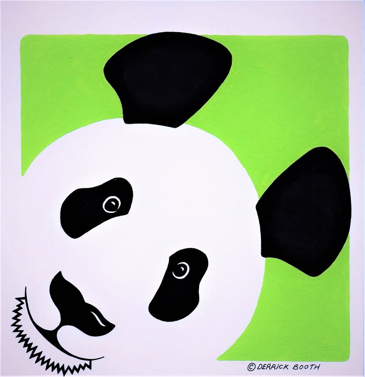 green panda by Derrick Booth | ArtWanted.com