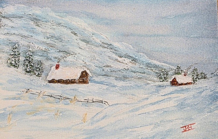 WINTER AMONG THE MOUNTAINS