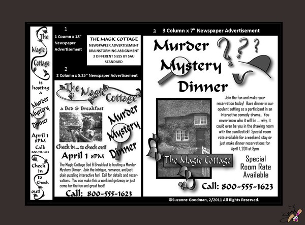 The Magic Cottage Newspaper Ads