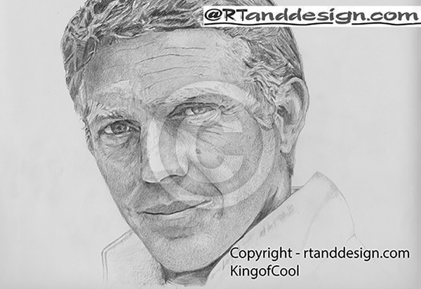 Drawing Pencil Original Portrait Print Steve McQue