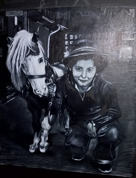 Girl and a horse