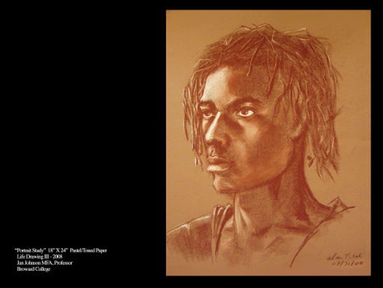 Portrait Study in Pastel