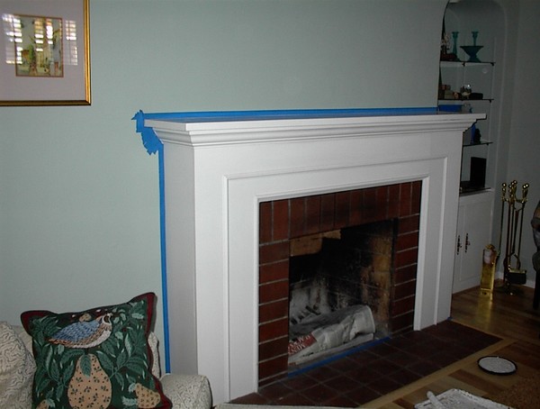 Fireplace before