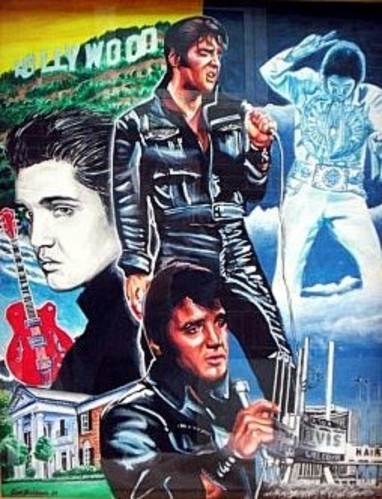 elvis acrylic painting