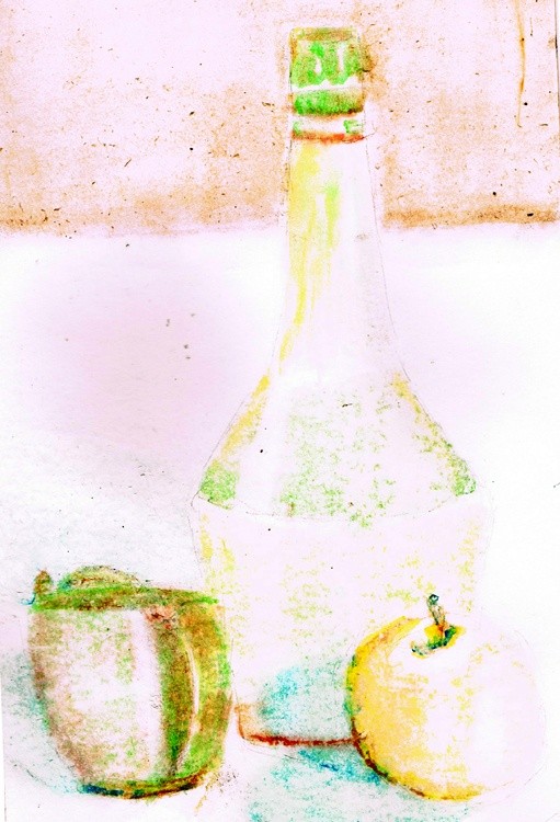 Apple Still Life Watercolor