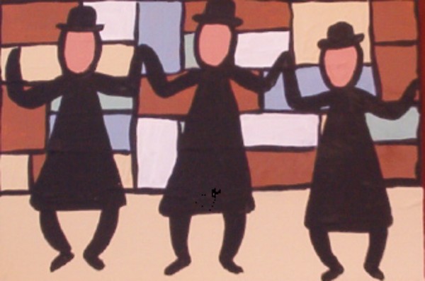 Hassidim by the Wall