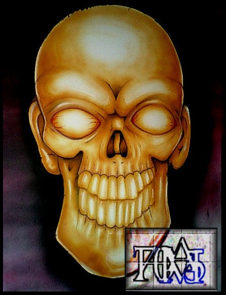 Yellow Skull Head
