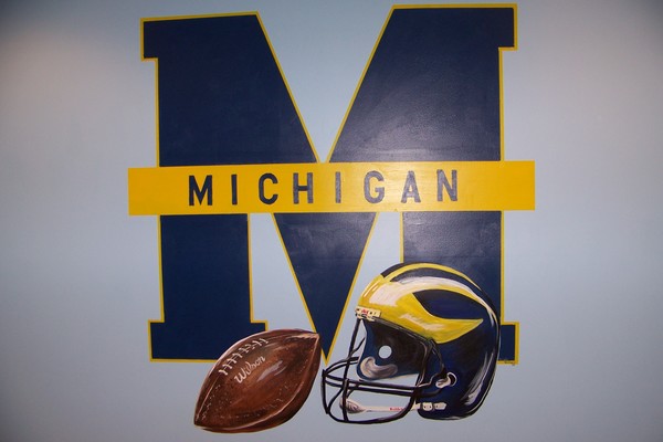 michigan football mural