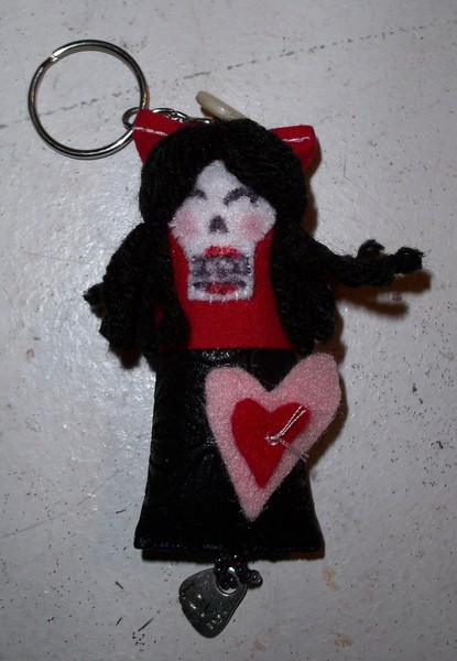 Gothic Girly Dotee Keychain
