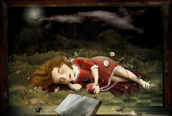 sleepingredgoldibear