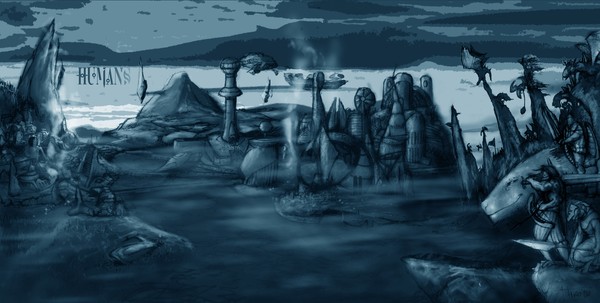 cristal planet landscape war