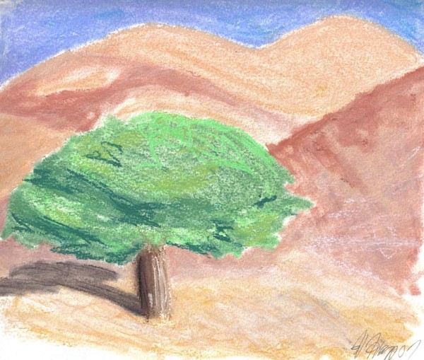 Pastel Sketch - Solitude