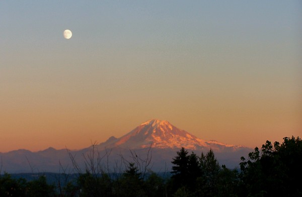Mount Rainier at Sunset