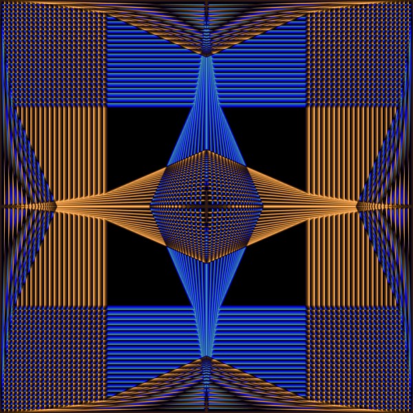 Blue and Gold Octagon
