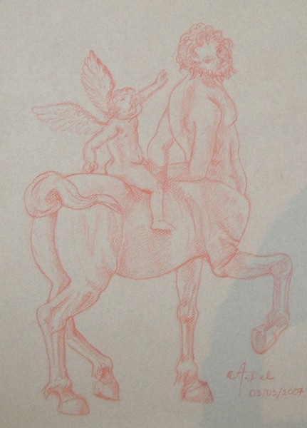 Centaur and Love (cupidon) version1