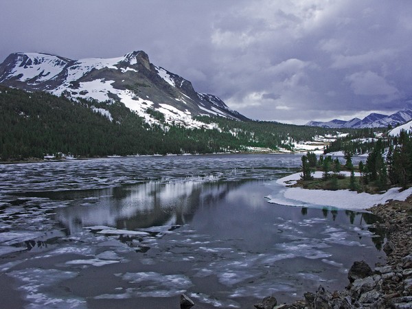 A Yosemite Lake in Winter
