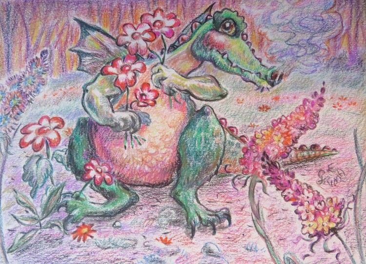Flower dragon