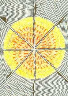 Mandala Orange ACEO
